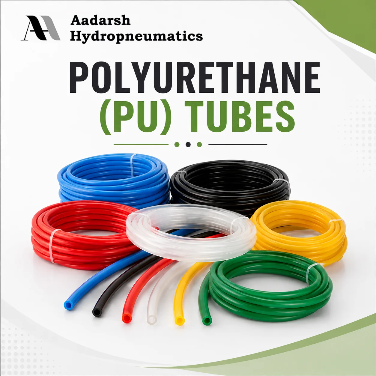 Premium Polyurethane (PU) Tubes for Pneumatic & Industrial Applications by Aadarsh Hydropneumatics